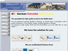 Tablet Screenshot of gcs-concrete.com